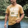 Might As Well Go Win The Whole Thing Baseball Apparel Men's Comfort Colors T-Shirt Mustard