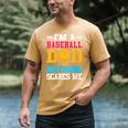 I'm A Baseball Dad Nothing Scares Me Softball Player Men's Comfort Colors T-Shirt Mustard I'm A Baseball Dad Nothing Scares Me Softball Player Men's Comfort Colors T-Shirt Mustard