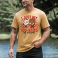 I Just Hit 100 Days Of School Baseball 100th Day Teacher Kid Men's Comfort Colors T-Shirt Mustard