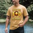 I Just Hit 100 Days Of School Baseball Boys Kids 100th Day Men's Comfort Colors T-Shirt Mustard I Just Hit 100 Days Of School Baseball Boys Kids 100th Day Men's Comfort Colors T-Shirt Mustard