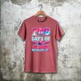 100 Days Of School Baseball Ice Cream Drip For Boys Kid Men's Comfort Colors T-Shirt Crimson