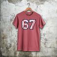 67 Sports Meme – Baseball Number 6 7 Men's Comfort Colors T-Shirt Crimson 67 Sports Meme – Baseball Number 6 7 Men's Comfort Colors T-Shirt Crimson