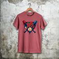 Baseball 10 Year Old Splash Drip 10th Birthday Boy Number 10 Men's Comfort Colors T-Shirt Crimson