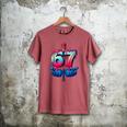 Baseball Bat Hands Drip 67 Six Seven Gen Alpha Slang Meme Men's Comfort Colors T-Shirt Crimson