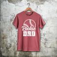 Baseball Dad Softball Game Rookie Dad Baseball Men's Comfort Colors T-Shirt Crimson