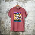 Baseball Dad Squad Fox On The Bat Raglan Baseball Tee Men's Comfort Colors T-Shirt Crimson
