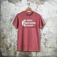Baseball Fans I Yell Because I Care Baseball Daddys Men's Comfort Colors T-Shirt Crimson