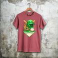 Baseball Life Style Ice Cream Drip Green Premium Tri-Blend Men's Comfort Colors T-Shirt Crimson Baseball Life Style Ice Cream Drip Green Premium Tri-Blend Men's Comfort Colors T-Shirt Crimson