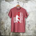 Baseball Silhouette Heart USA Flag Hearts American Boys Kids Men's Comfort Colors T-Shirt Crimson Baseball Silhouette Heart USA Flag Hearts American Boys Kids Men's Comfort Colors T-Shirt Crimson