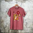Dabbing Cool Cat Baseball 5th Birthday Men's Comfort Colors T-Shirt Crimson Dabbing Cool Cat Baseball 5th Birthday Men's Comfort Colors T-Shirt Crimson