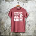 My Favorite Baseball Player Calls Me Mom Men's Comfort Colors T-Shirt Crimson My Favorite Baseball Player Calls Me Mom Men's Comfort Colors T-Shirt Crimson