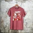 Happy 100 Days Of School Baseball Football PE Teacher Men's Comfort Colors T-Shirt Crimson Happy 100 Days Of School Baseball Football PE Teacher Men's Comfort Colors T-Shirt Crimson