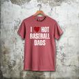 I Love Hot Baseball Dads Red Hearts Men's Comfort Colors T-Shirt Crimson I Love Hot Baseball Dads Red Hearts Men's Comfort Colors T-Shirt Crimson
