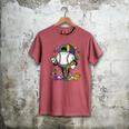 Mardi Gras Ice Cream Drip Baseball Carnival Party Mask Boys Men's Comfort Colors T-Shirt Crimson
