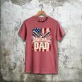 Retro American Flag Baseball Dad Father's Day Men's Comfort Colors T-Shirt Crimson Retro American Flag Baseball Dad Father's Day Men's Comfort Colors T-Shirt Crimson