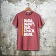 Retro Dada Daddy Dad Coach Bruh Baseball Dad Fathers Day Men Premium Men's Comfort Colors T-Shirt Crimson Retro Dada Daddy Dad Coach Bruh Baseball Dad Fathers Day Men Premium Men's Comfort Colors T-Shirt Crimson