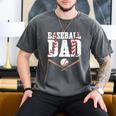 Baseball Dad Happy Fathers Day For Men Boys Kid Men's Comfort Colors T-Shirt Pepper