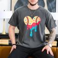 Baseball Drip Melting Ice Cream Baseball Heart Boys Girls Men's Comfort Colors T-Shirt Pepper Baseball Drip Melting Ice Cream Baseball Heart Boys Girls Men's Comfort Colors T-Shirt Pepper
