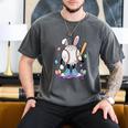 Baseball Ice Cream Drip Youth Boys Cute Easter Sports Men's Comfort Colors T-Shirt Pepper