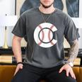 Baseball Sport Player Graphic Monogram Initial Letter C Men's Comfort Colors T-Shirt Pepper Baseball Sport Player Graphic Monogram Initial Letter C Men's Comfort Colors T-Shirt Pepper