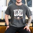 Fathers Day Baseball Dad Men's Comfort Colors T-Shirt Pepper