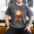 Ice Cream Drip Baseball Christmas Baseball Drip Candy Cane Men's Comfort Colors T-Shirt Pepper Ice Cream Drip Baseball Christmas Baseball Drip Candy Cane Men's Comfort Colors T-Shirt Pepper