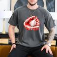 Kid Drip Ice Cream Baseball Heart Catcher Valentines Day Boy Men's Comfort Colors T-Shirt Pepper Kid Drip Ice Cream Baseball Heart Catcher Valentines Day Boy Men's Comfort Colors T-Shirt Pepper