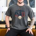 Patriotic Baseball Dad USA Flag American 4th Of July Men's Comfort Colors T-Shirt Pepper Patriotic Baseball Dad USA Flag American 4th Of July Men's Comfort Colors T-Shirt Pepper