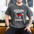 Stealing Hearts & Bases Valentine’s Day Baseball Love Men's Comfort Colors T-Shirt Pepper Stealing Hearts & Bases Valentine’s Day Baseball Love Men's Comfort Colors T-Shirt Pepper