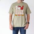 100 Days Of School Cute Bow Baseball Boy Girl Teacher Men's Comfort Colors T-Shirt Khaki