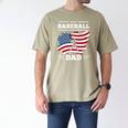 Baseball DAD American Flag Patriotic Father's Day Premium Men's Comfort Colors T-Shirt Khaki Baseball DAD American Flag Patriotic Father's Day Premium Men's Comfort Colors T-Shirt Khaki