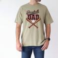Baseball Dad Fathers Day Game Day Toddler Kids Sport Lovers Men's Comfort Colors T-Shirt Khaki