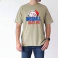 Baseball Dad Life Happy Fathers Day Dad Daddy Baseball Lover Men's Comfort Colors T-Shirt Khaki Baseball Dad Life Happy Fathers Day Dad Daddy Baseball Lover Men's Comfort Colors T-Shirt Khaki