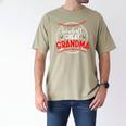 Baseball Great Grandma Of A Baseball Player Great Grandma Men's Comfort Colors T-Shirt Khaki