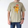 Gingerbread Man Baseball Christmas Men's Comfort Colors T-Shirt Khaki Gingerbread Man Baseball Christmas Men's Comfort Colors T-Shirt Khaki