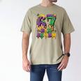 Mardi Gras Six Seven Baseball Drip Number 6 7 Meme Men's Comfort Colors T-Shirt Khaki Mardi Gras Six Seven Baseball Drip Number 6 7 Meme Men's Comfort Colors T-Shirt Khaki