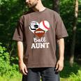 Ball Aunt Heart Football Baseball Hockey Game Day Men's Comfort Colors T-Shirt Espresso