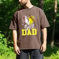 Ball Dad Softball Baseball Dad Fathers Day Premium Men's Comfort Colors T-Shirt Espresso