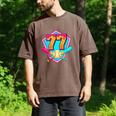 Baseball Drip Jersey Number 77 For Players & 77th Birthday Men's Comfort Colors T-Shirt Espresso