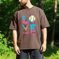 Baseball Love Drip Ice Cream Colorful Baseball Men's Comfort Colors T-Shirt Espresso