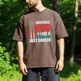 Patriotic Baseball Dad Father's Day American Flag Premium Men's Comfort Colors T-Shirt Espresso