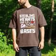 Stealing Hearts Like I Steal Bases Baseball Valentines Men's Comfort Colors T-Shirt Espresso
