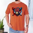 Baseball 12 Year Old Splash Drip 12th Birthday Boy Number 12 Men's Comfort Colors T-Shirt Yam Baseball 12 Year Old Splash Drip 12th Birthday Boy Number 12 Men's Comfort Colors T-Shirt Yam