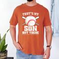 Baseball Dad Softball Game Son Out There Fathersday Baseball Men's Comfort Colors T-Shirt Yam