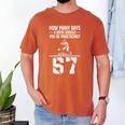 How Many Days A Week 6 7 67 Meme Baseball Humor Men's Comfort Colors T-Shirt Yam