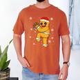 Gingerbread Man Baseball Christmas Men's Comfort Colors T-Shirt Yam Gingerbread Man Baseball Christmas Men's Comfort Colors T-Shirt Yam