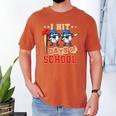 I Hit 100 Days Of School Baseball Kids Boy Teacher 100th Day Men's Comfort Colors T-Shirt Yam I Hit 100 Days Of School Baseball Kids Boy Teacher 100th Day Men's Comfort Colors T-Shirt Yam