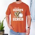 Proud Grandpa Of A 2026 Senior Baseball Graduation Leopard Men's Comfort Colors T-Shirt Yam