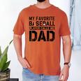 Retro Baseball Dad My Favorite Baseball Player Calls Me Dad Men's Comfort Colors T-Shirt Yam Retro Baseball Dad My Favorite Baseball Player Calls Me Dad Men's Comfort Colors T-Shirt Yam