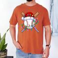 Santa Sports Christmas Baseball Player Men's Comfort Colors T-Shirt Yam Santa Sports Christmas Baseball Player Men's Comfort Colors T-Shirt Yam